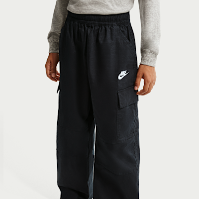 【新品未使用】NIKE logo PANTS BLACK シャカシャカ Nike Sportswear Club Big Kids' Woven Cargo Pants. Nike.com